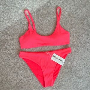 NWT TiniBikini women’s hot pink bikini set